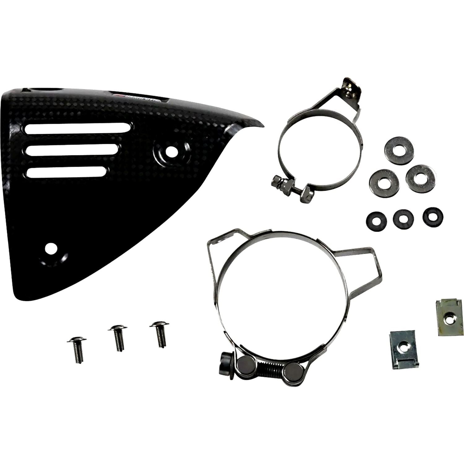 Akrapovic Carbon Fiber Exhaust Heat Shield For Vespa GTS 300 I.E. Super Sport SE 2013-2014